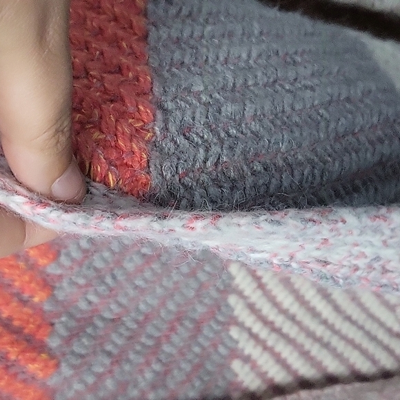 American Eagle Nylon/Cotton/Wool/Alpaca/Mohair Blend Colorblocked Thick Cardgian - Picture 5 of 7